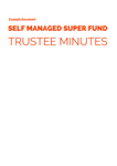 SMSF Trustee Minutes Example