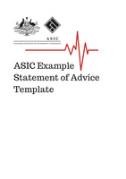 SoA Template - ASIC Sample Template