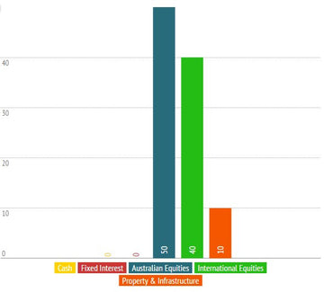 Aggressive Risk Profile Chart - Column Chart – Templated