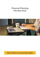Financial Planning File Note Pack
