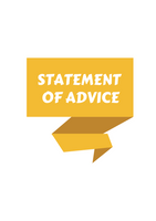 Statement of Advice Cover Page – Yellow